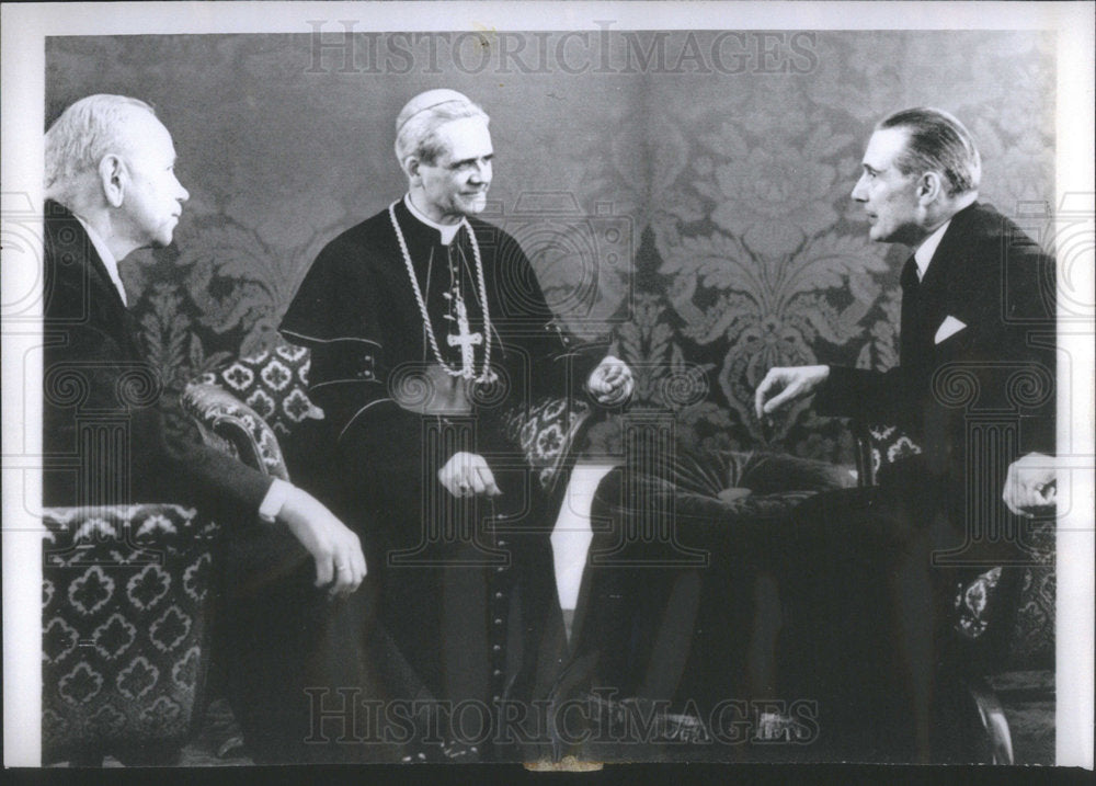 1959 Archbishop Cardinal Leger Ambassador Sigfried Consul Stahlberg - Historic Images