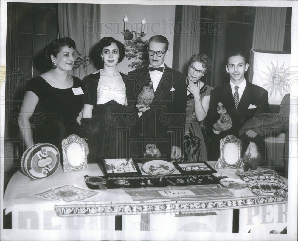 1955 Latin American Dance Reception Consul Peru Leguia Corcuera-Historic Images