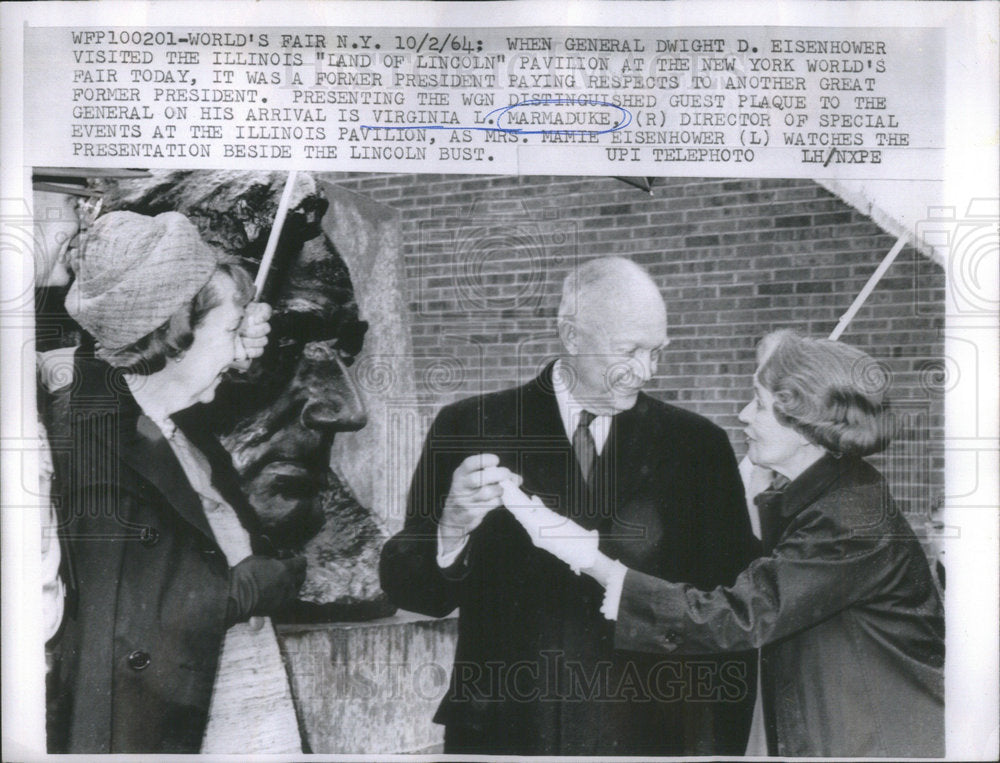 1964 VIRGINIA L. MARMADUKE DIRECTOR  SPECIAL EVENT GENERAL DWIGHT-Historic Images