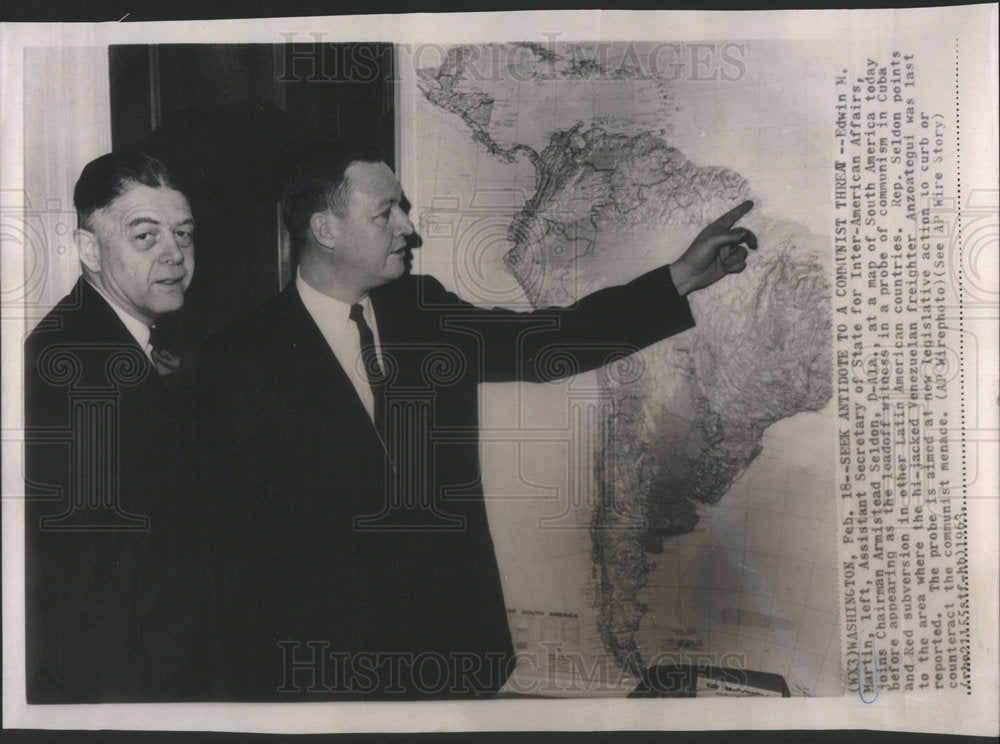 1963 Edwin Martin Asst. Sec. of State for Inter-American Affairs-Historic Images