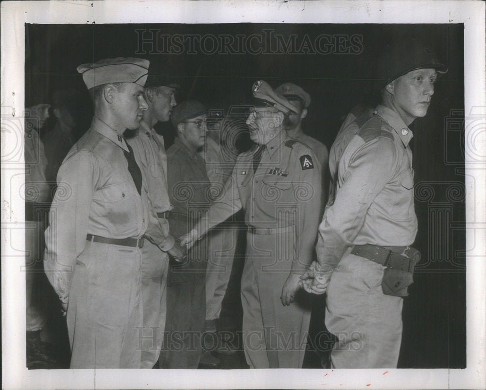 Army Secretary Pace Klein General  troop Brigade Men Greet  Uniform-Historic Images