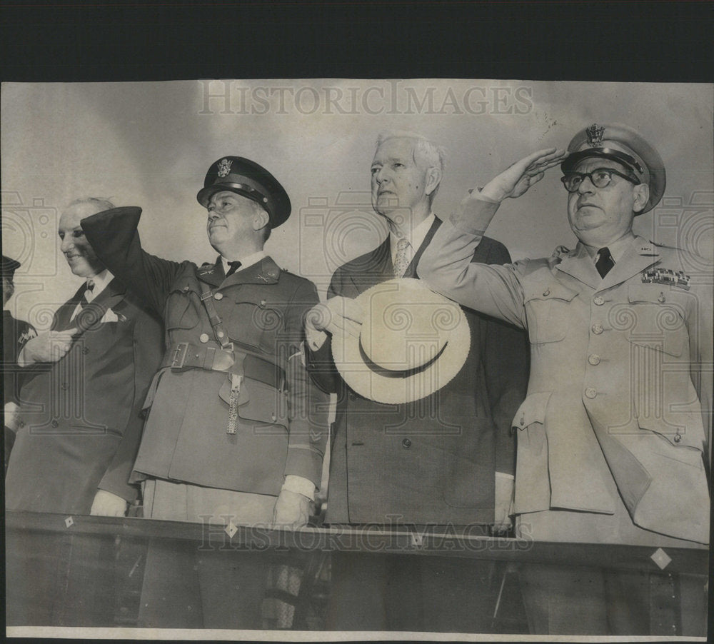 1953 Lt Walter Jasper Mayor Martin Kennelly Julius Klein Parade-Historic Images