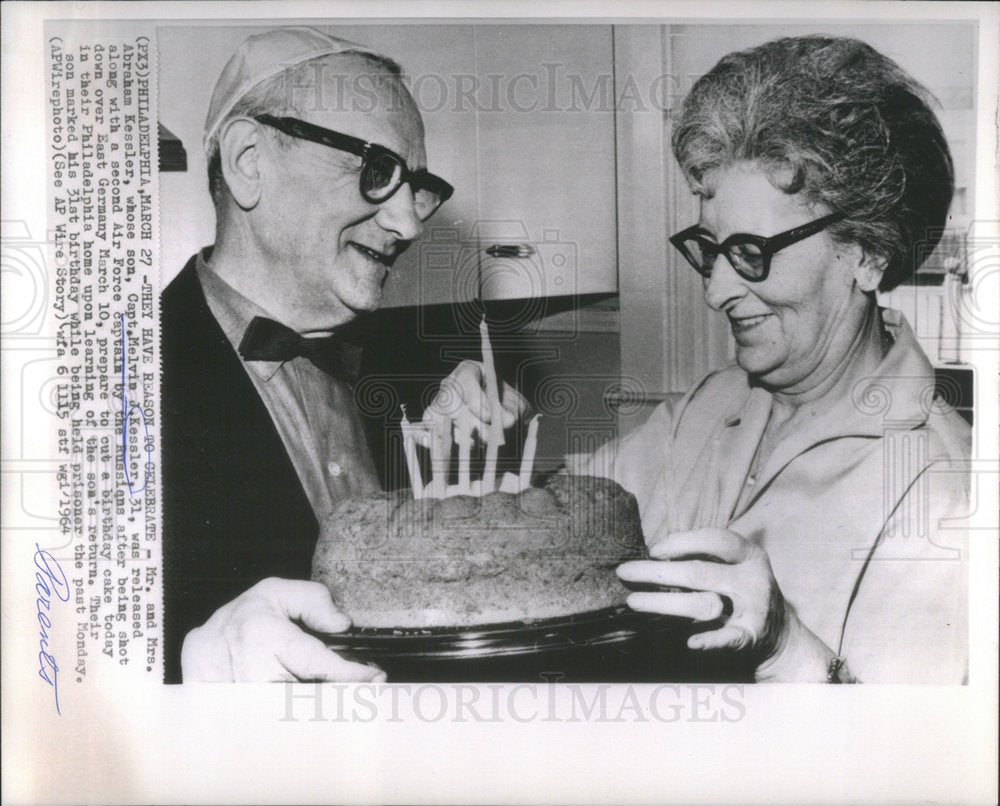 1964 Mr. and Mrs. Abraks Kessler, Capt. Melvia J. kessler.-Historic Images