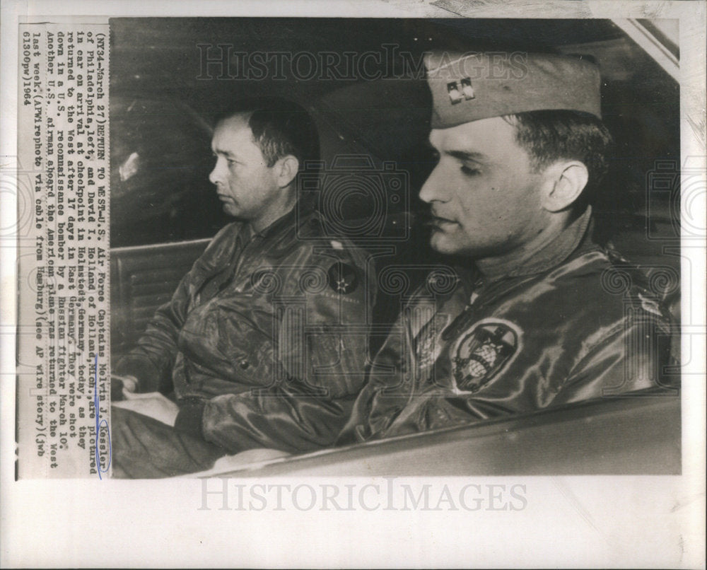 1964 Air Force Captains Melvin Kessler Philadelphia David Holland - Historic Images