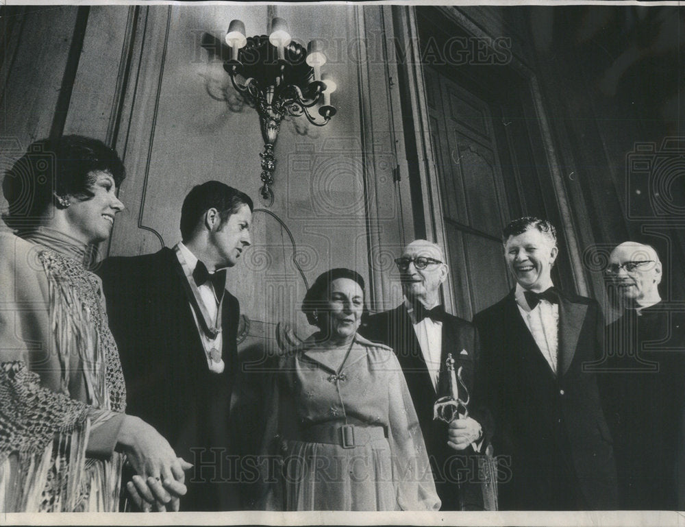 1973 Mrs & Dr. Joseph P. Kerwin Astronaut, Mr. & Mrs. Foser G. McGaw - Historic Images