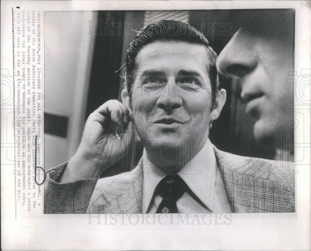 1974 Lawrence Hogan Representative House Judiciary Committee-Historic Images