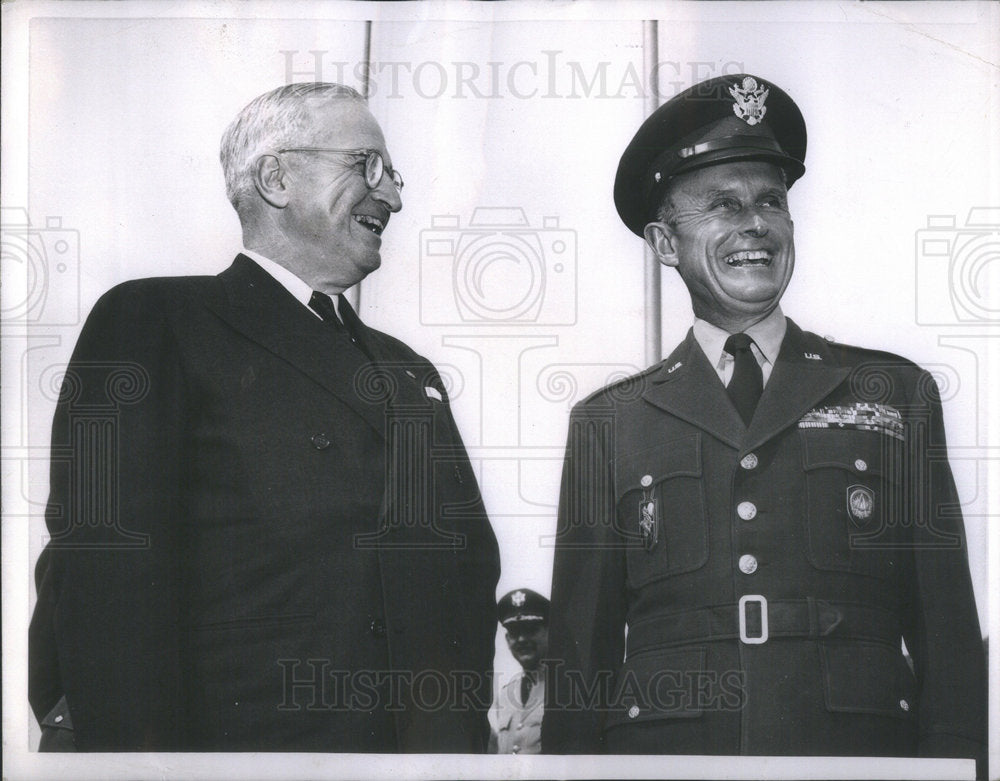 1956 President Harry S. Truman  and General Alfred Gruenther-Historic Images