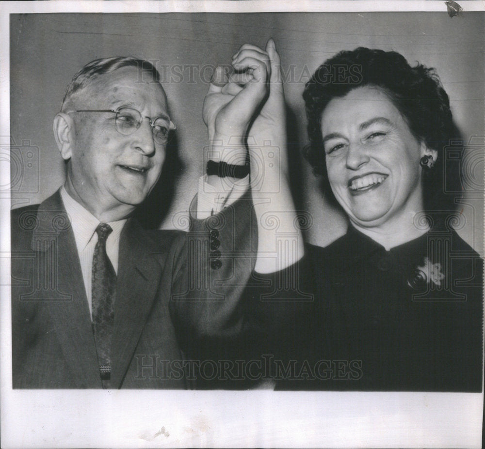 1962 Rep. Martha Griffiths and Rep. Clark Thompson-Historic Images