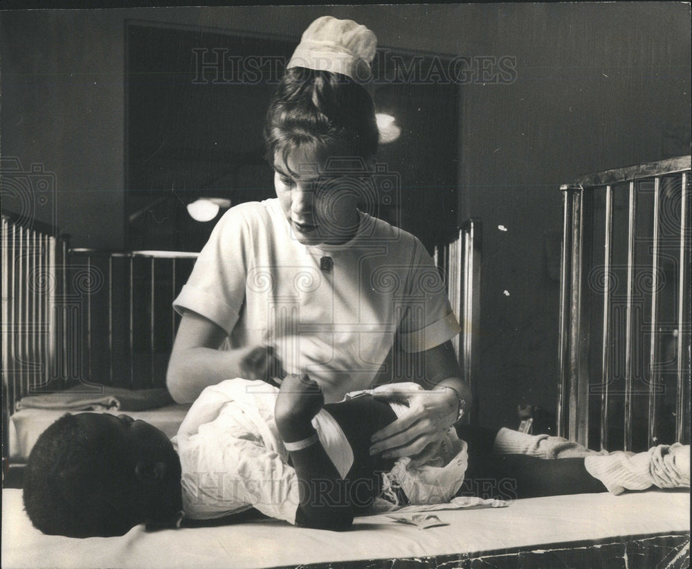 1965 Judy Johnson County Hospital Nurse Gunshot Victim-Historic Images