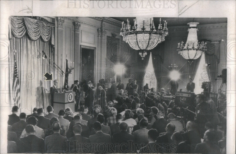 1964 Press Photo President Lyndon Johnson American Democratic Politician - Historic Images