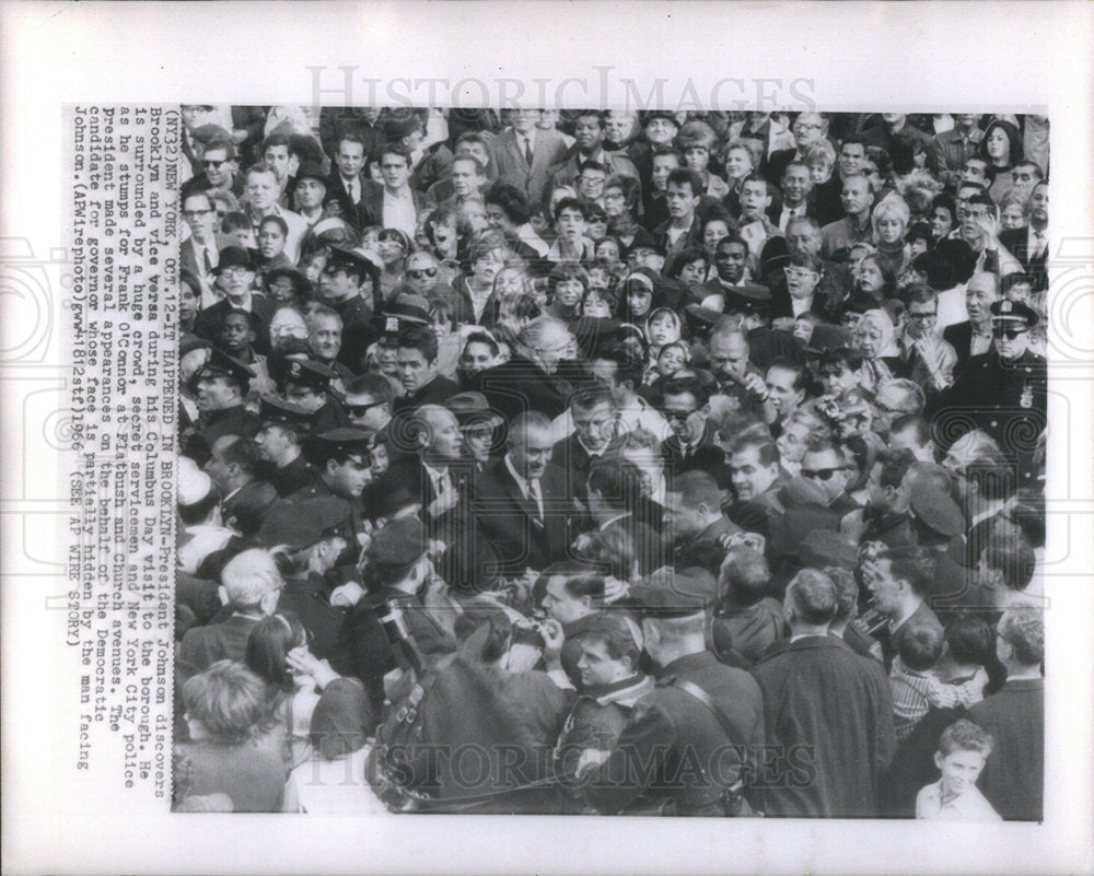 1966 Press Photo President Lyndon Johnson - Historic Images