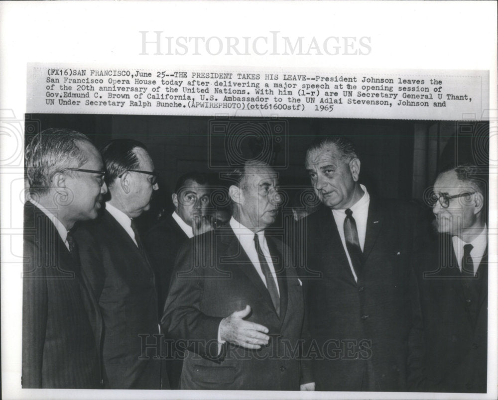 1965 United States President Lyndon B. Johnson-Historic Images