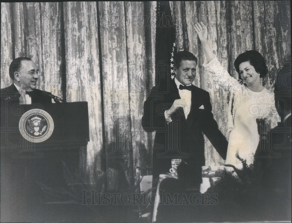 1968 First Lady Bird Johnson at the Democratic fund raising dinner-Historic Images