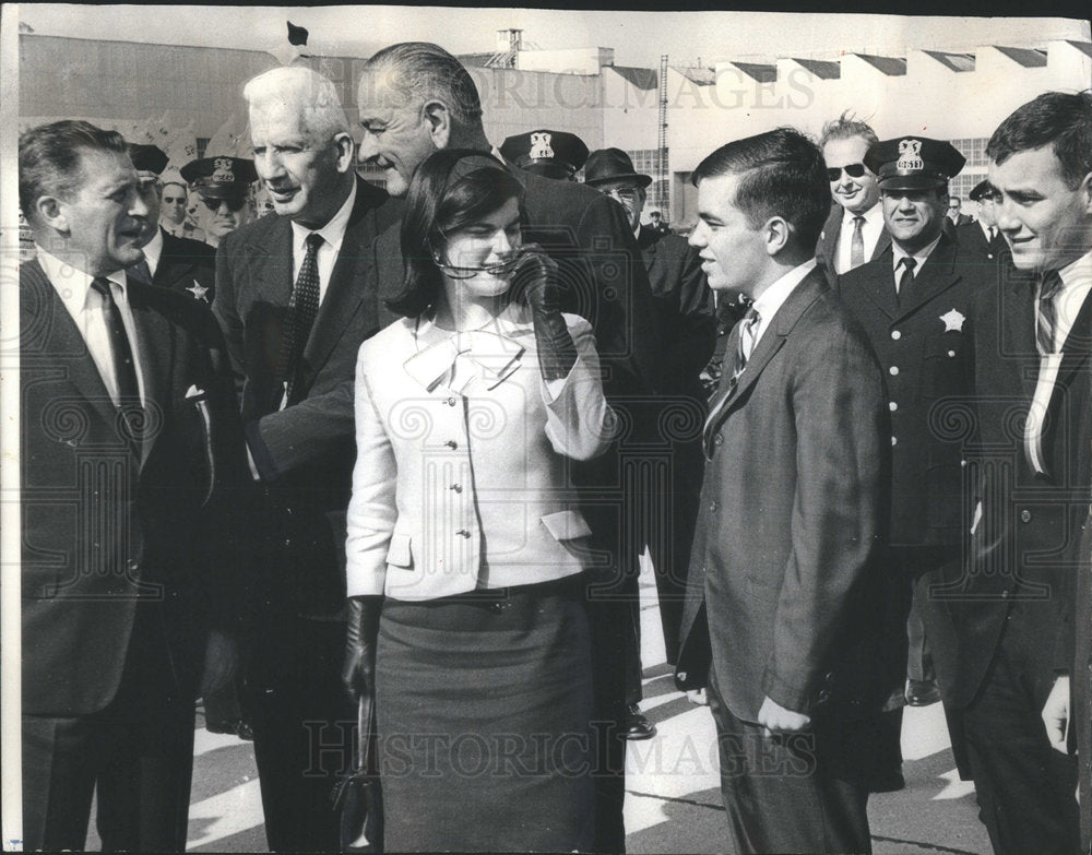 1965 Press Photo President Lyndon Johnson American Democratic Politician - Historic Images