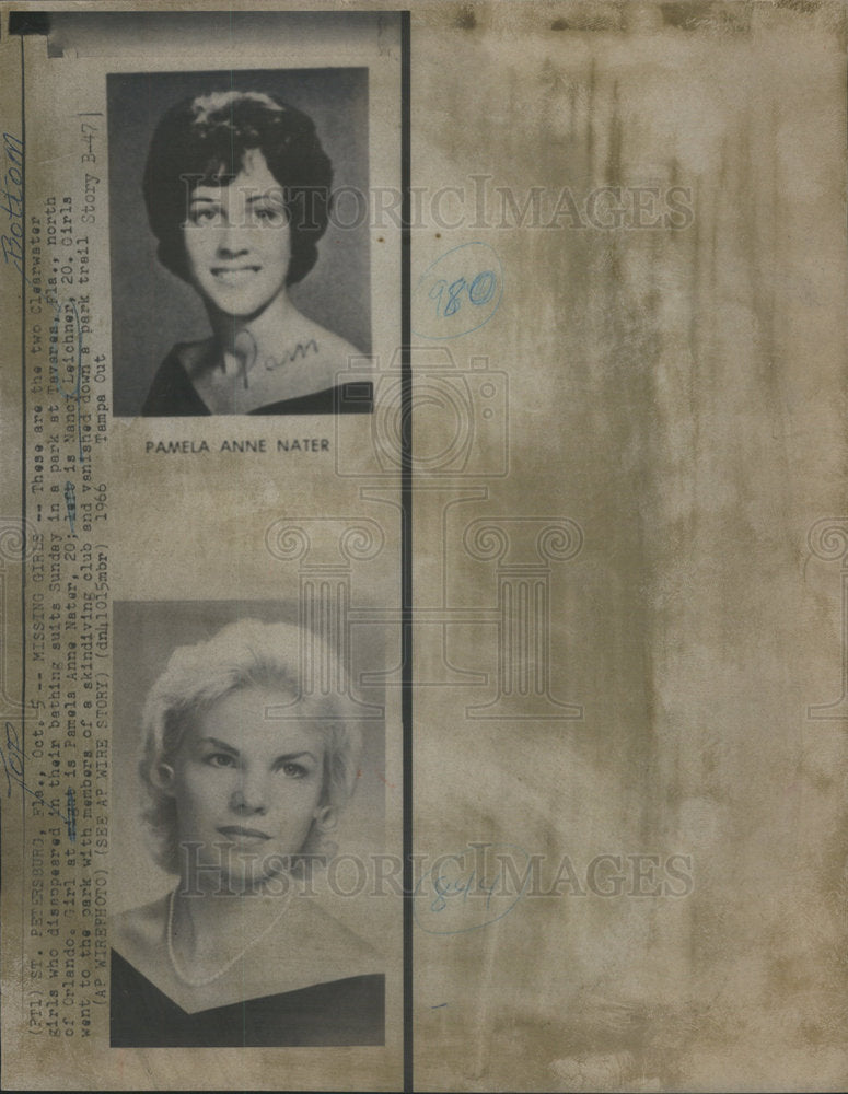 1966 Nancy Leichner Clearwater Florida Missing Girl - Historic Images