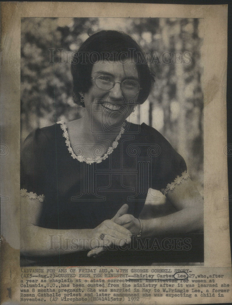 1972 Shirley Carten Lee correction women Columbia ministry Pringle-Historic Images
