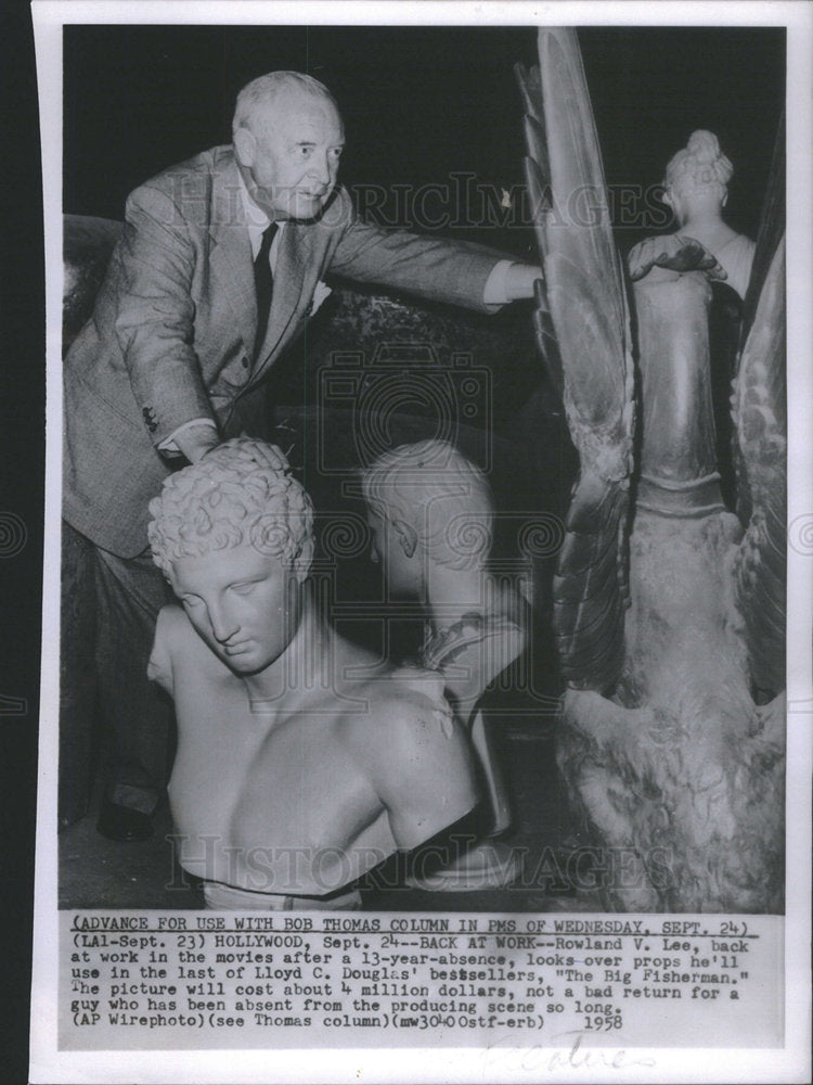 1958 Rowland V. Lee American Film Director &amp; Producer - Historic Images