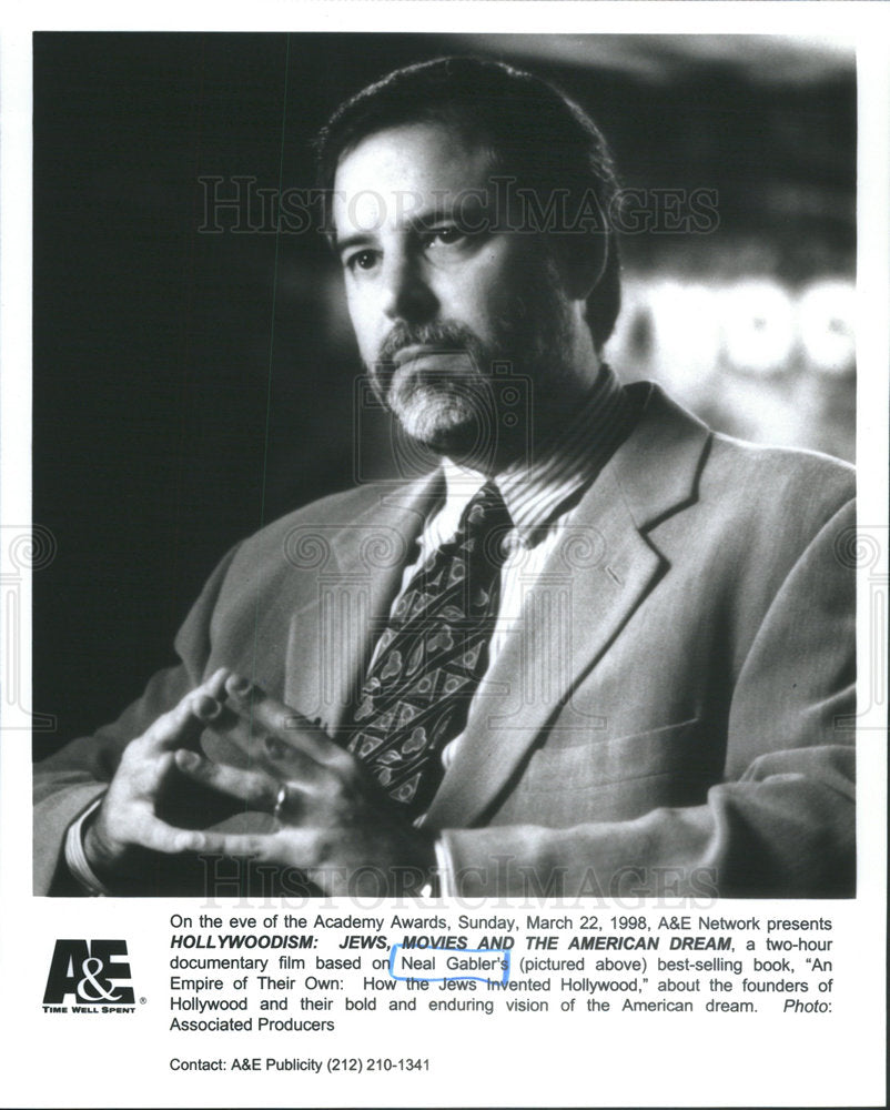 PRESS PHOTO NEAL GABLER PROFESSOR JOURNALIST AUTHOR - RSC14427 - Historic Images