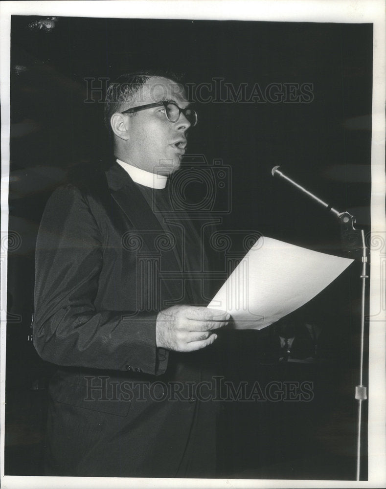 1963 Rev Paul Kyger Representing Episcopal Diocese Chicago Council-Historic Images