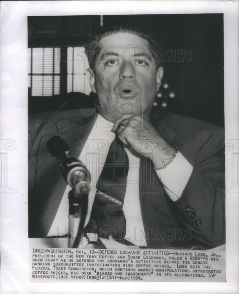 1954 Gustavo Lobo Jr President New York Coffee Sugar Exchange-Historic Images