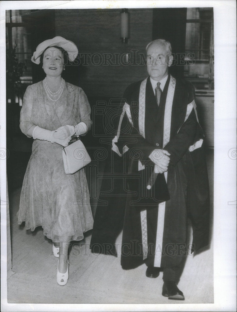 1956 Queen Elizabeth John Francis Lockwood London University-Historic Images