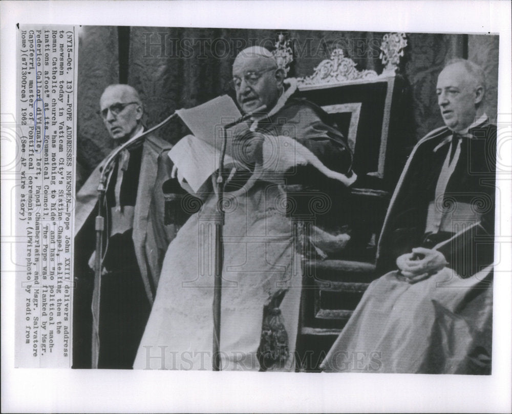 1962 Press Photo Msgr. Federico Callord diVignale - RSC15271 - Historic Images