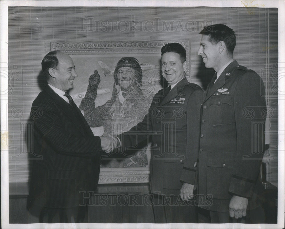 1952 Lt Col Bruce H Hinton Shot Down 1st MIG N Korea W/ Gv Stevenson-Historic Images