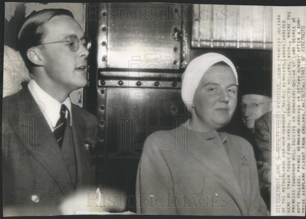 1941 Netherlands Princess Juliana Prince Bernhard Detroit-Historic Images