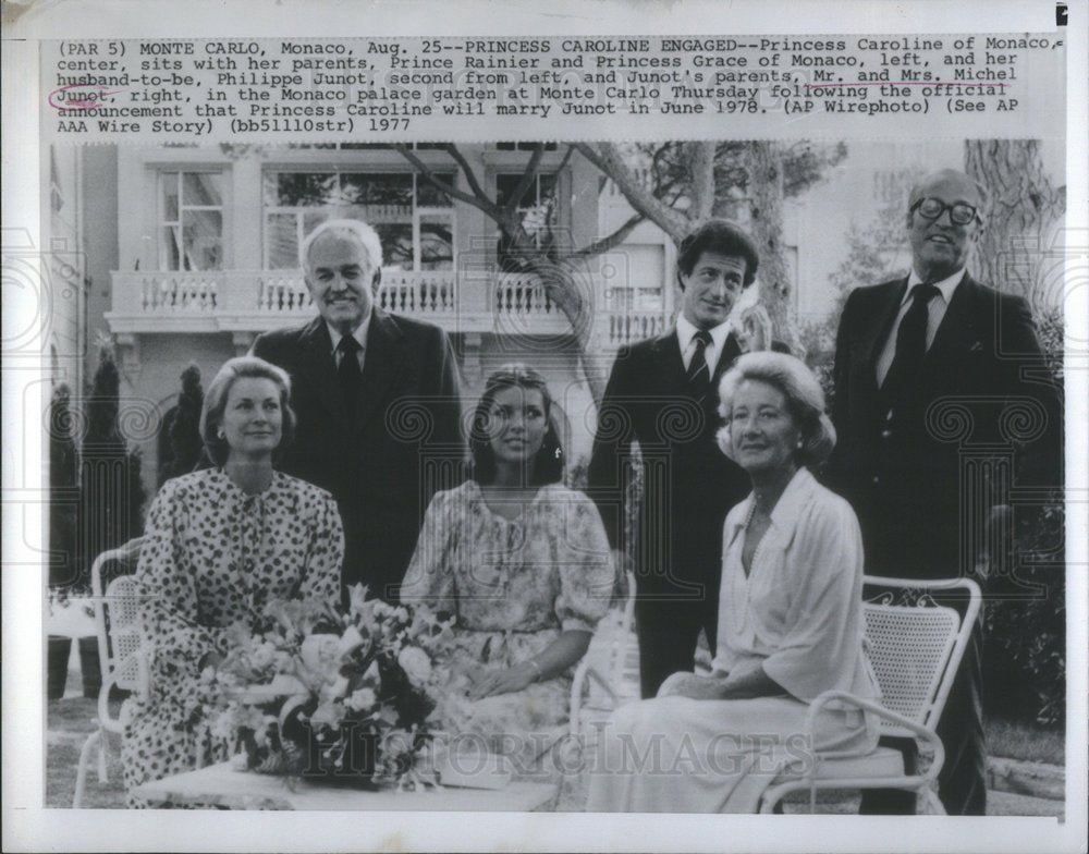 1977 Princess Caroline of Monaco Engaged to Philippe Junot-Historic Images