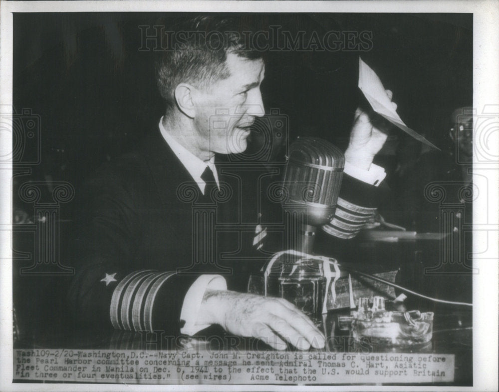 1941 John M. Creighton Navy Captain - Historic Images