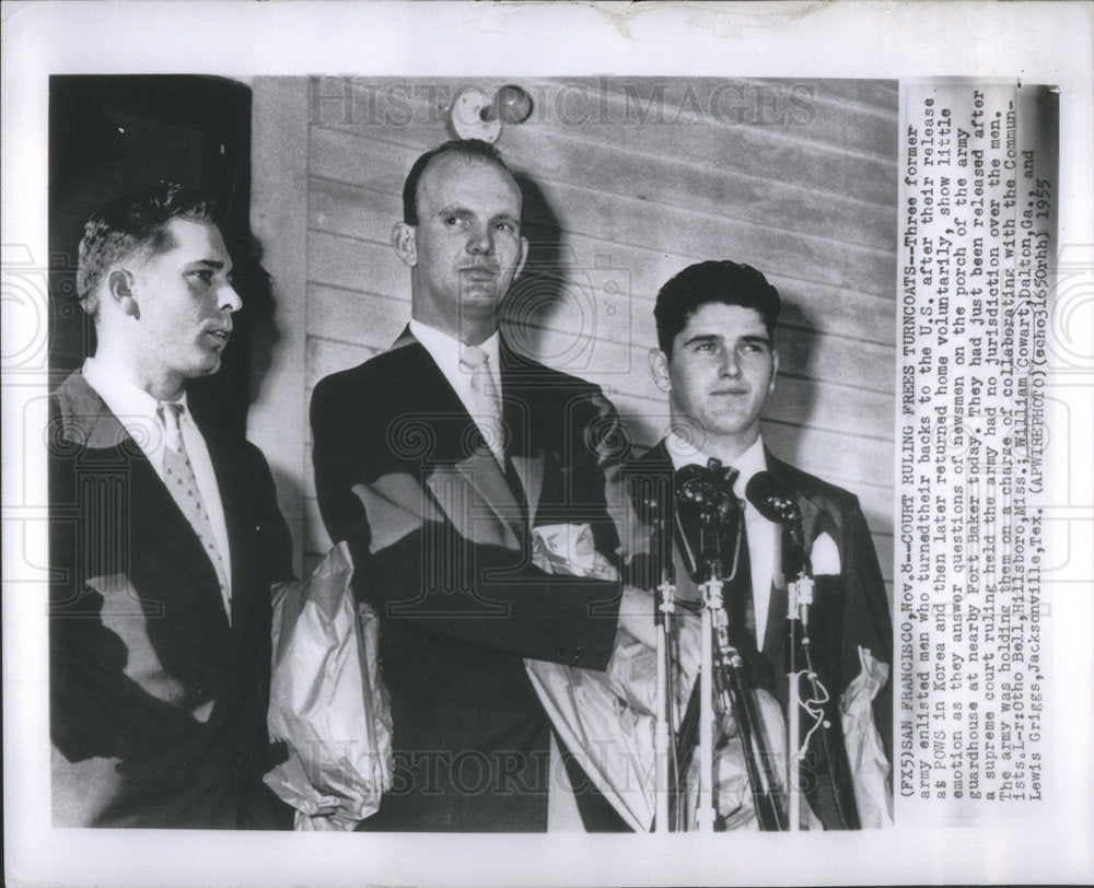 1955 Former POWs Otho Ball, William Cowart and Lewis Griggs-Historic Images