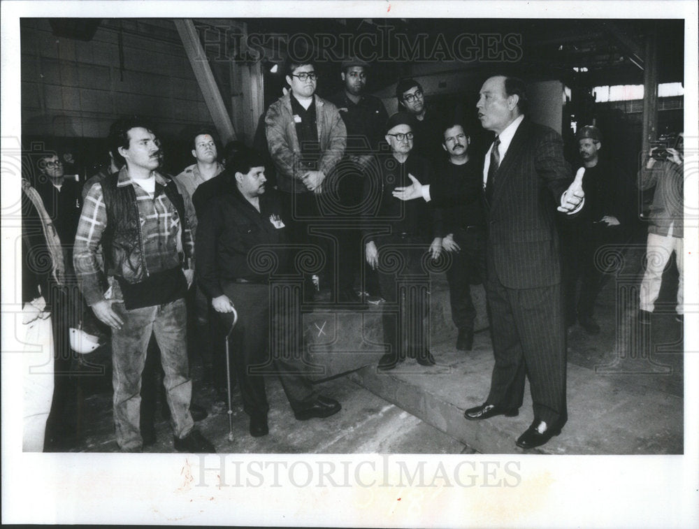 1991 US Sen Alan Dir Cortland Dixon Finki Plant Candidacy Son worker-Historic Images