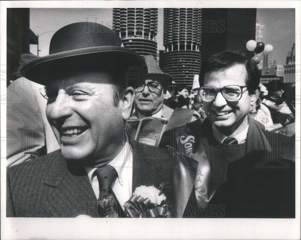 1986 Alan Dixon, Democratic State Party Chairman St. Patrick Day-Historic Images