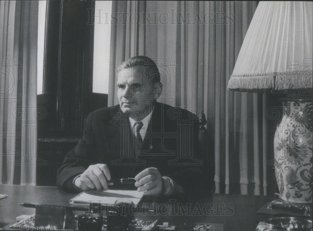 1963 Istvan Dobi President Hungary Ops President Office London-Historic Images