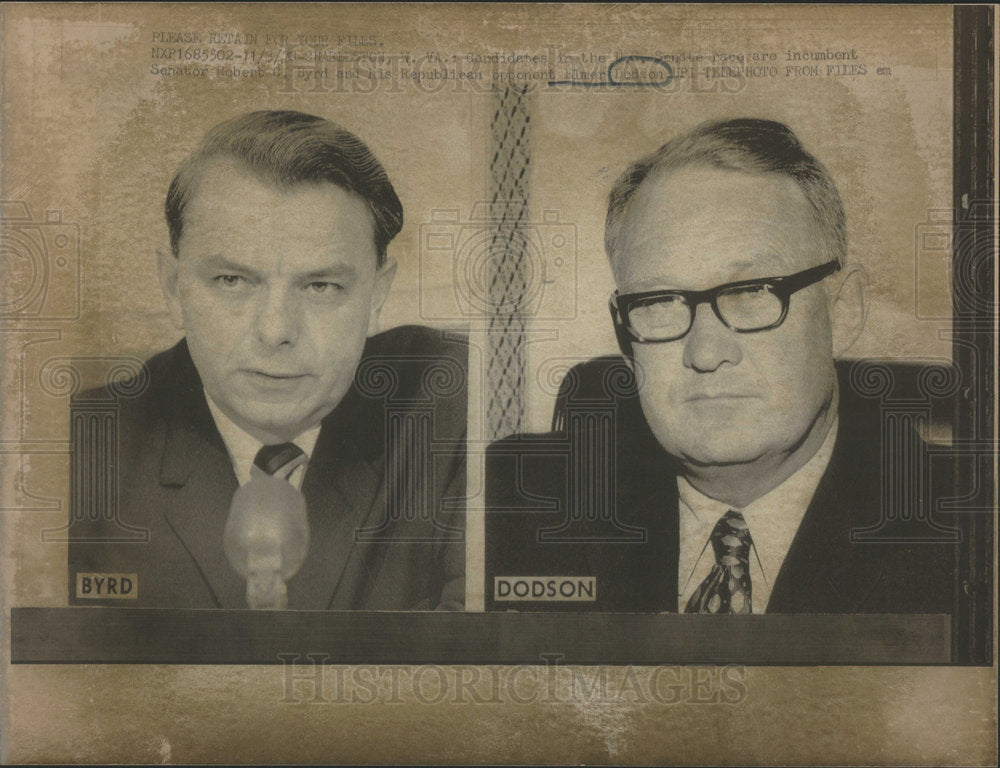 1970 Sen. Robert Byrd & Elmer Dodson-Historic Images