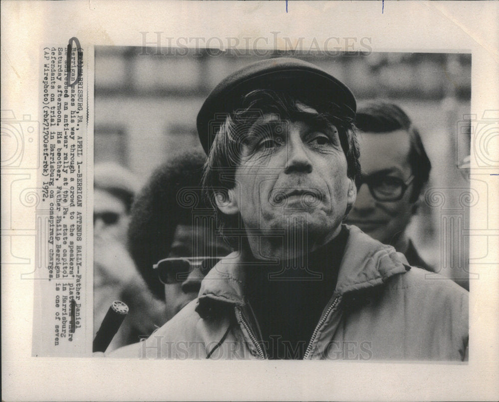 1972 Father Danile Berrigan, anti war activist-Historic Images