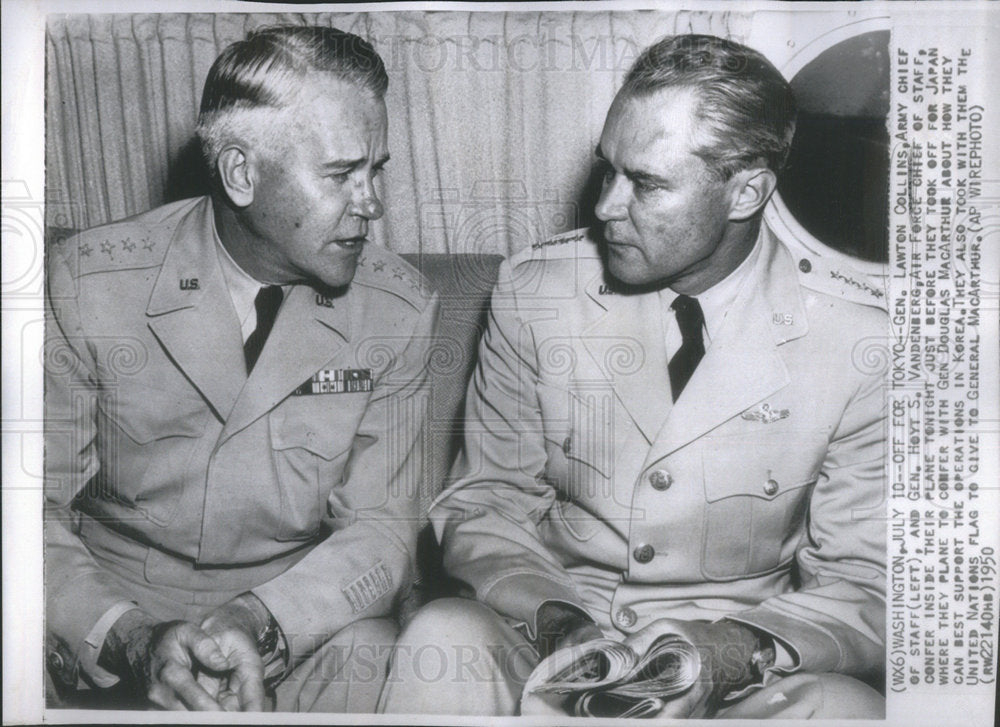 1950 Gen. Lawton Collins, Army, and Gen. Hoyt S. Vandenberg-Historic Images