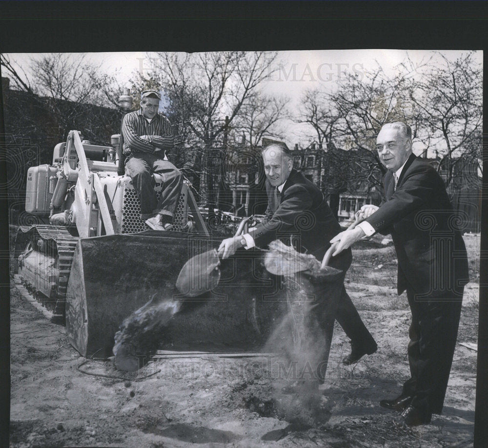 1961 George Beadle Chancellor University Chicago Emory Morris Kellog-Historic Images