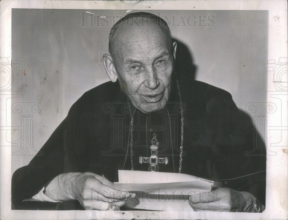 1962 Press Photo Augustin Cardinal Bea Liaison Vatican Non-Catholic Leaders - Historic Images