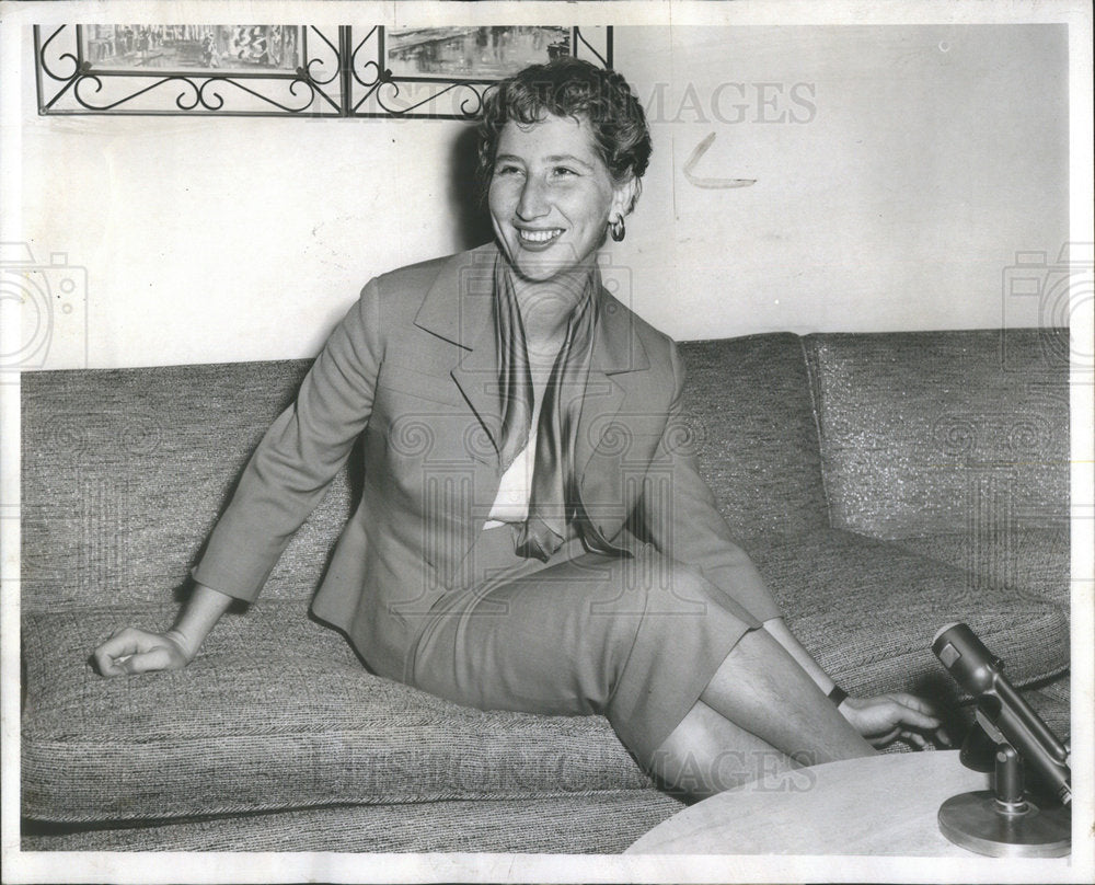 1957 Renana Ben Gurion daughter Prime Minister Israel Belden Hotel-Historic Images