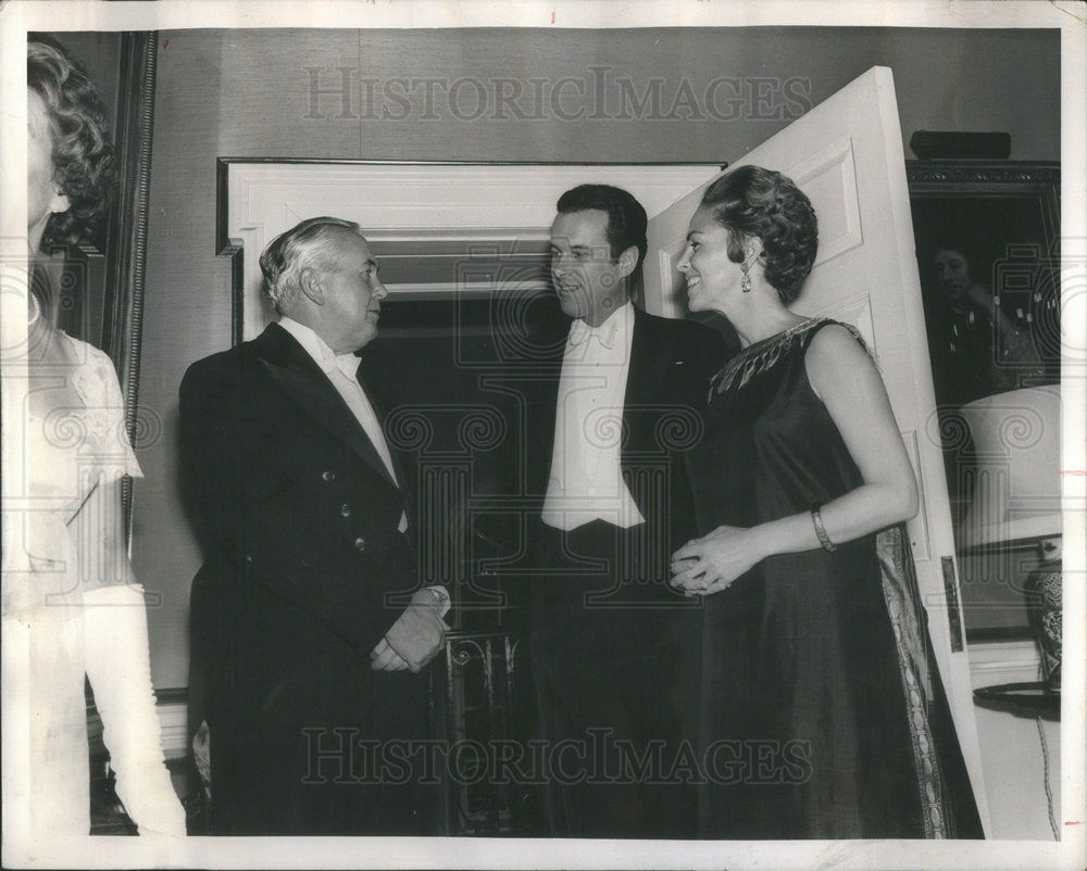 1966 Downing Street Prime Minister Harold Wilson hosts reception-Historic Images