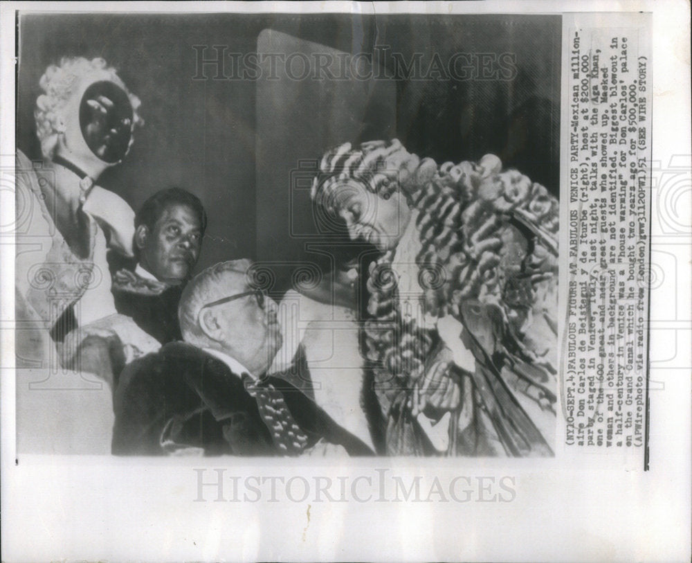 Mexican Millionaire Don Carlos Beistegui Aga Khan-Historic Images