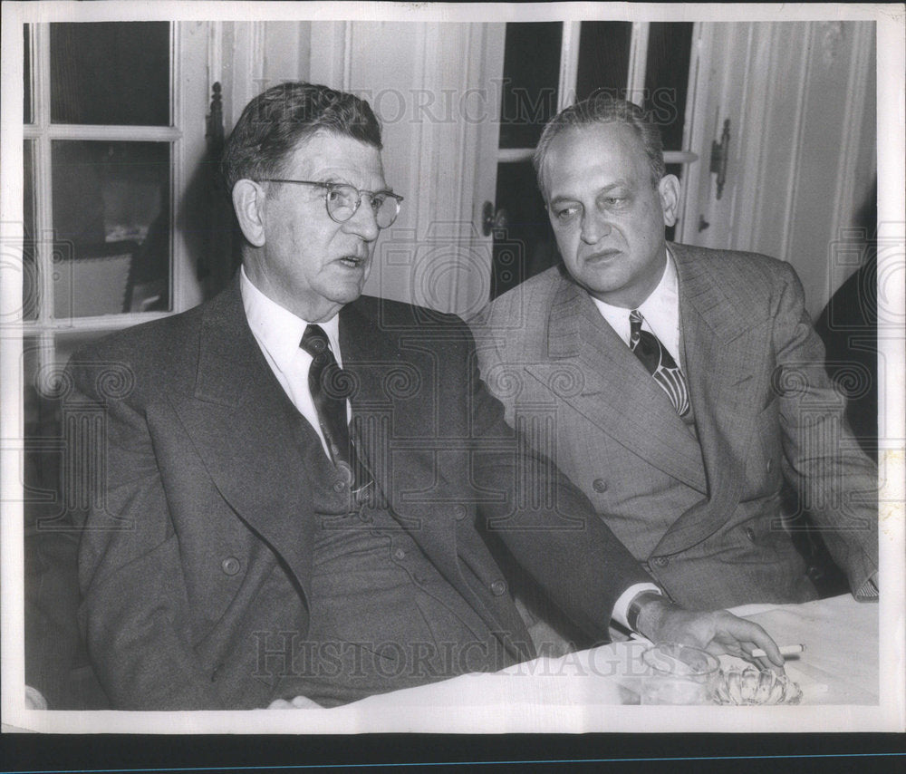 1947 Edward J. Kelly, Ex-Mayor of Chicago  Scott Luces, Senator-Historic Images