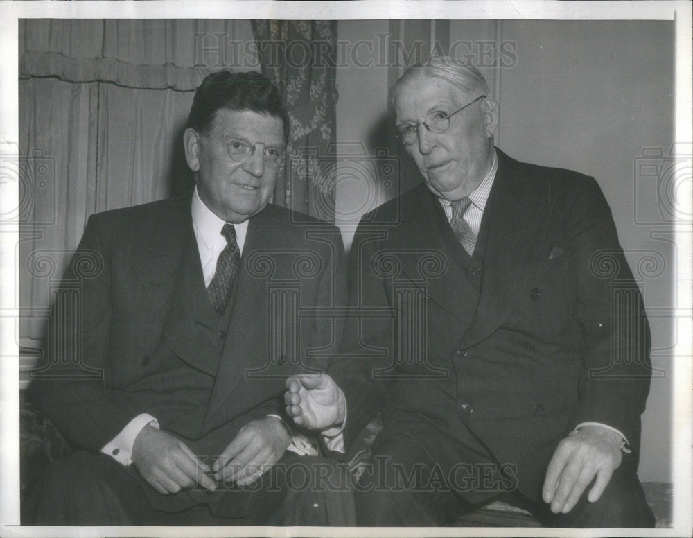 1940 Edward J. Kelly, Chicago Mayor, and Patrick Nash-Historic Images