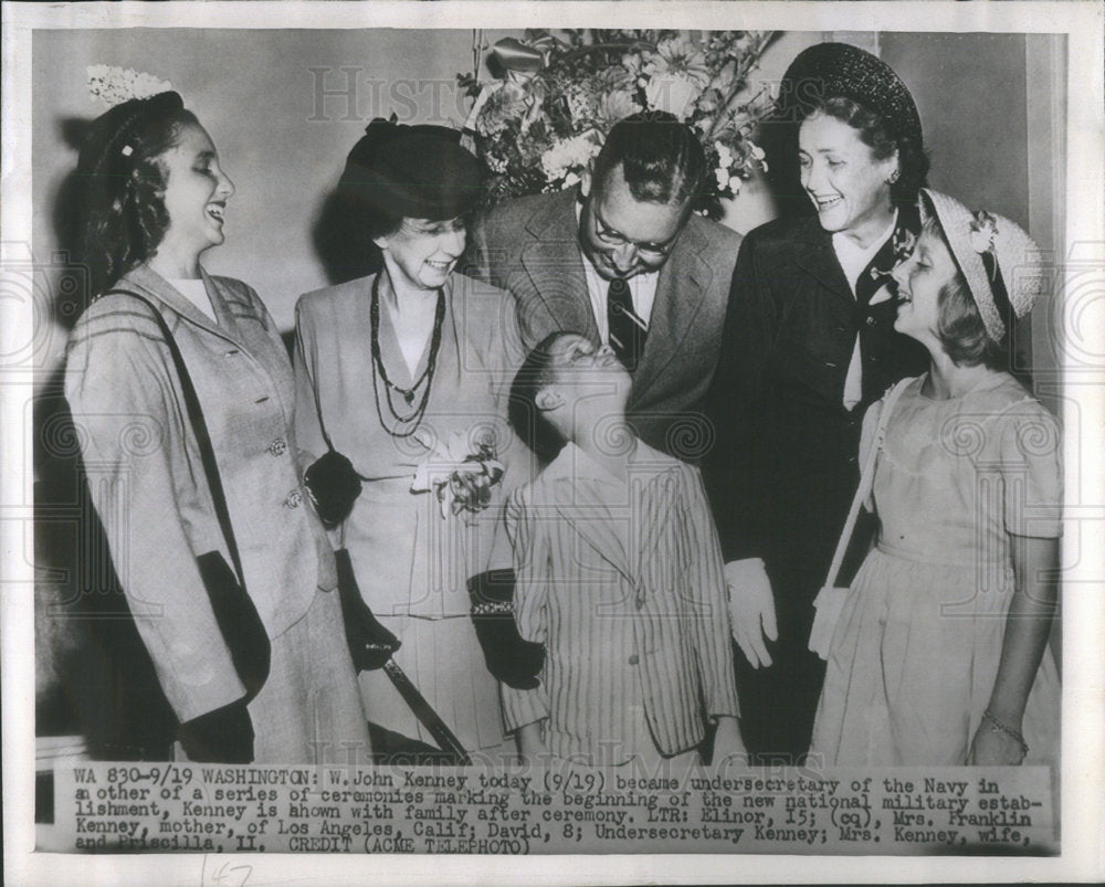 1947 W. John Kenney Under Secretary of Navy &amp; Family-Historic Images