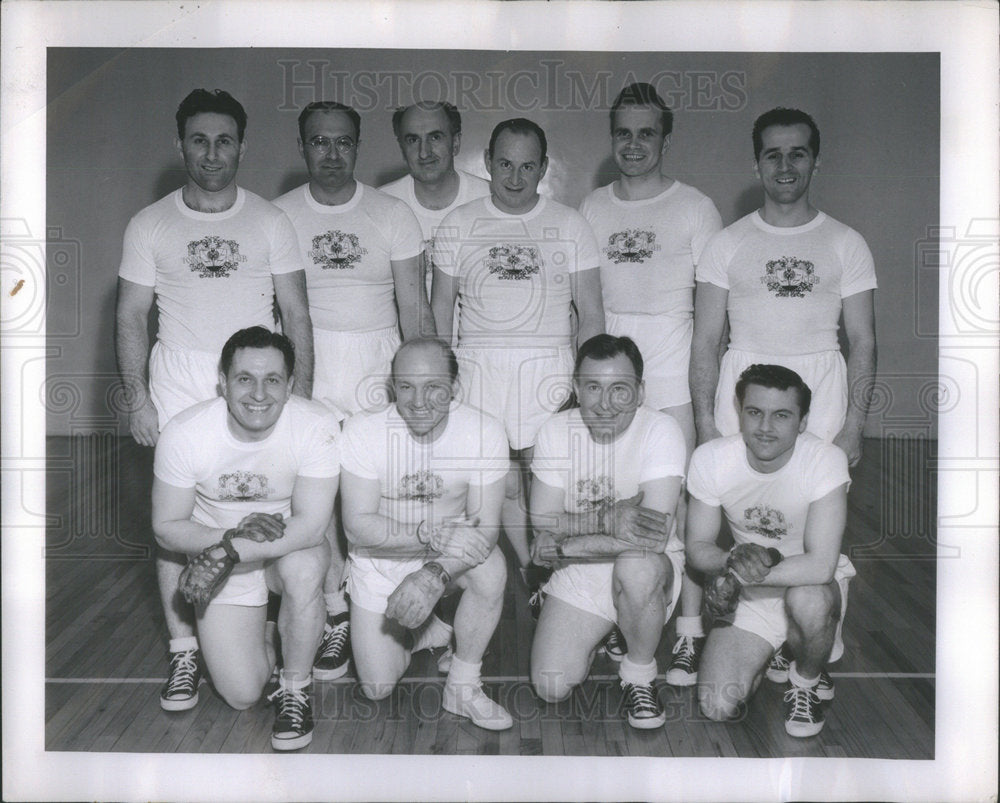 1951 Ken Schneider Jack Gordon George Dire Frank Coyle Hand Ball-Historic Images