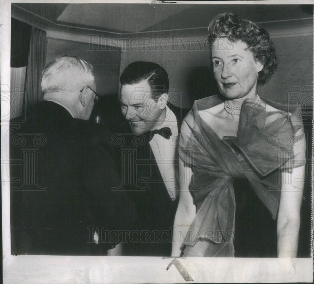 1953 Henry Cabot Lodge Jr Chief US delegate Andrei Vishinsky dinner - Historic Images