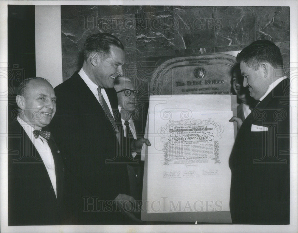 1957 Henry Cabot Lodge, Ambassador To The United Nations & Others-Historic Images