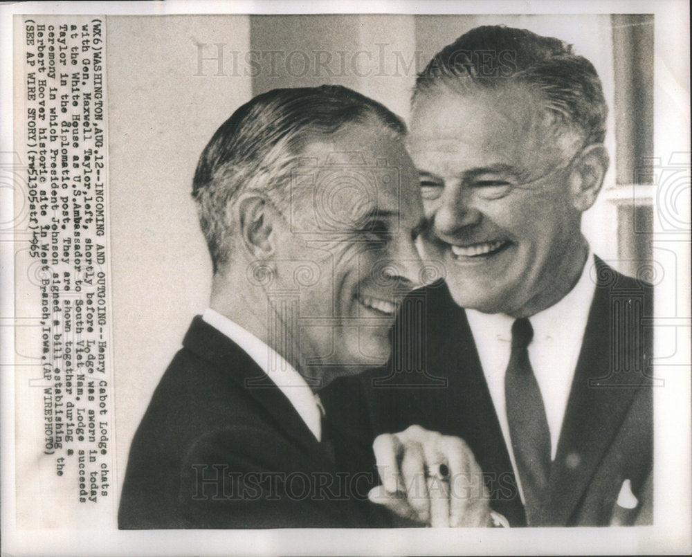 1965 Henry Cabot Lodge American Politician &amp; Diplomat-Historic Images