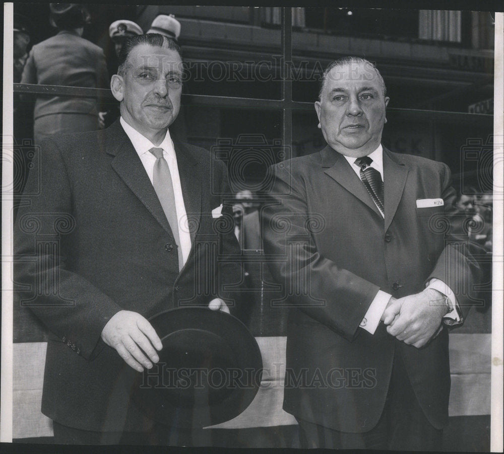 1963 Press Photo Sean Lamass Prime Minister Ireland Mayor Richard Daley service - Historic Images